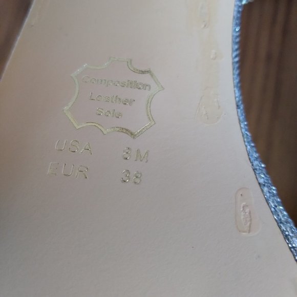 Nina Freyja Silver Strappy Metallic Rhinestone Stilleto Platform - Picture 8 of 10